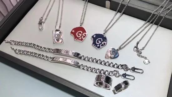 Los nuevos diseños 18K platearon el collar de cadena de vínculo de los collares de Alá